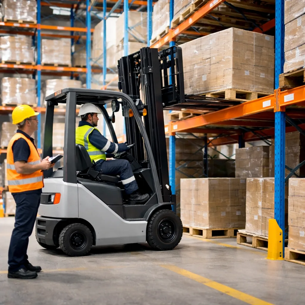 Formazione per lavoratori addetti alla conduzione di carrelli industriali semoventi con conducente a bordo