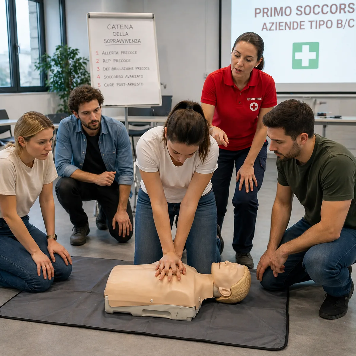 Formazione addetti al primo soccorso per le aziende di gruppo B/C